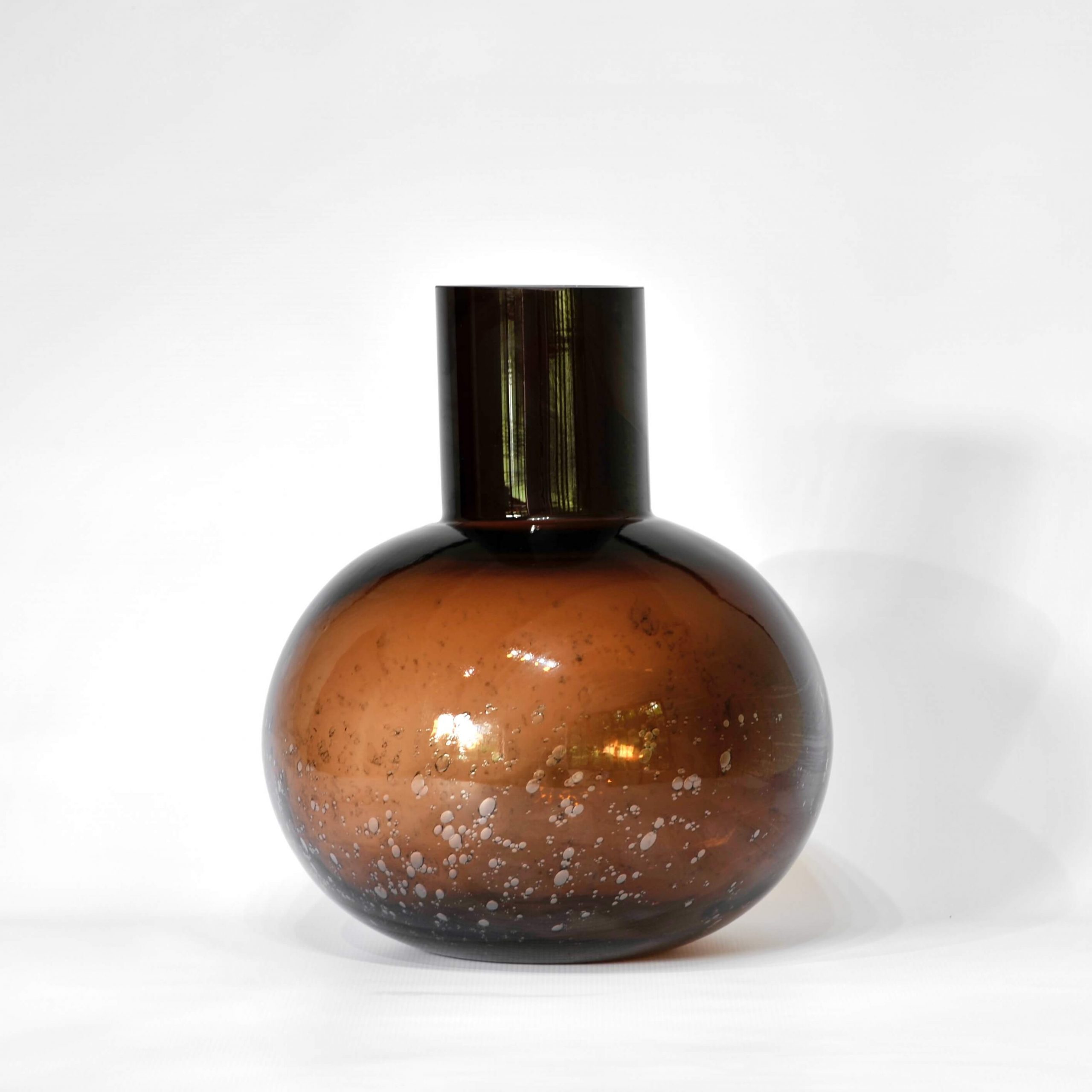 Brown Flask Vase