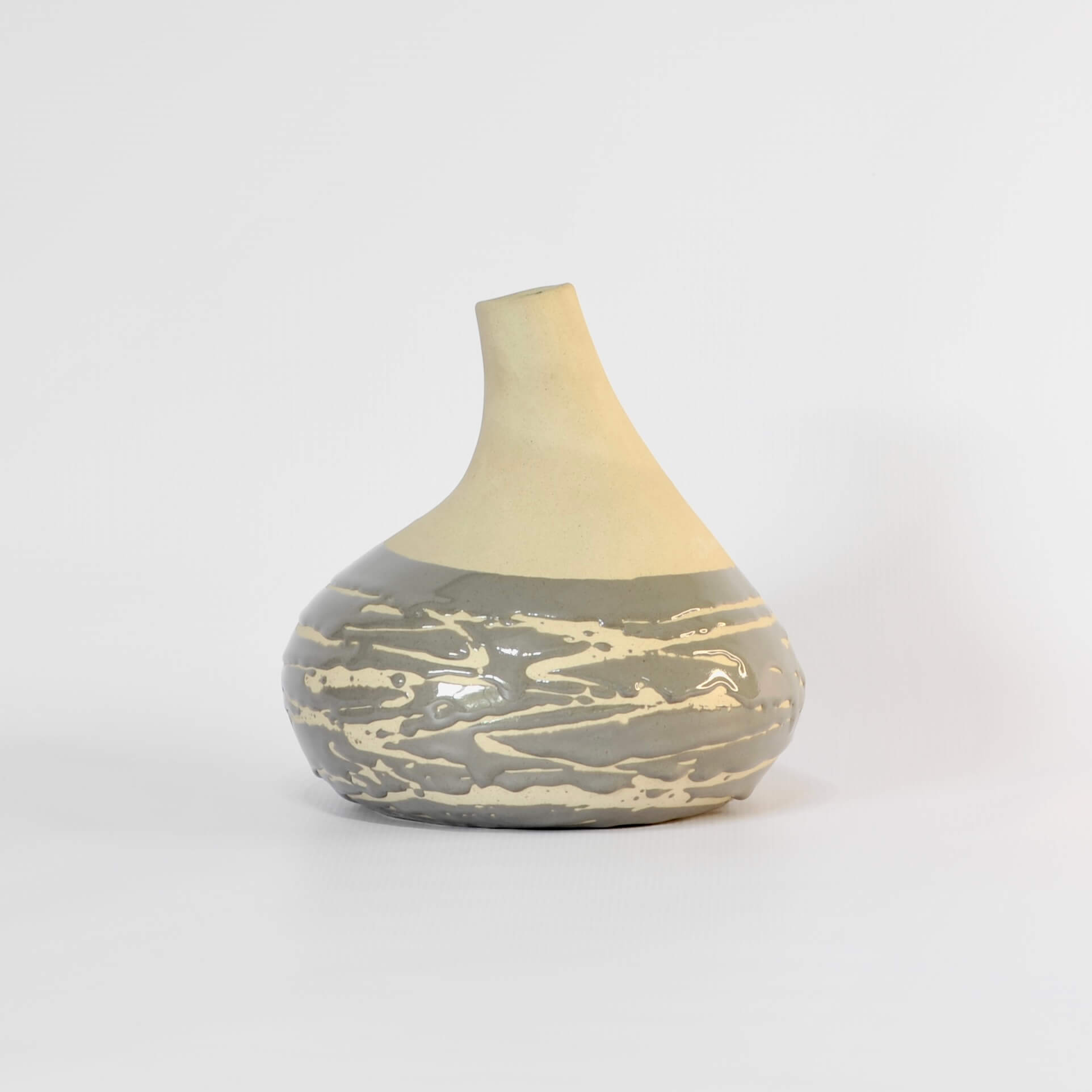 Calabash Vase in Grey
