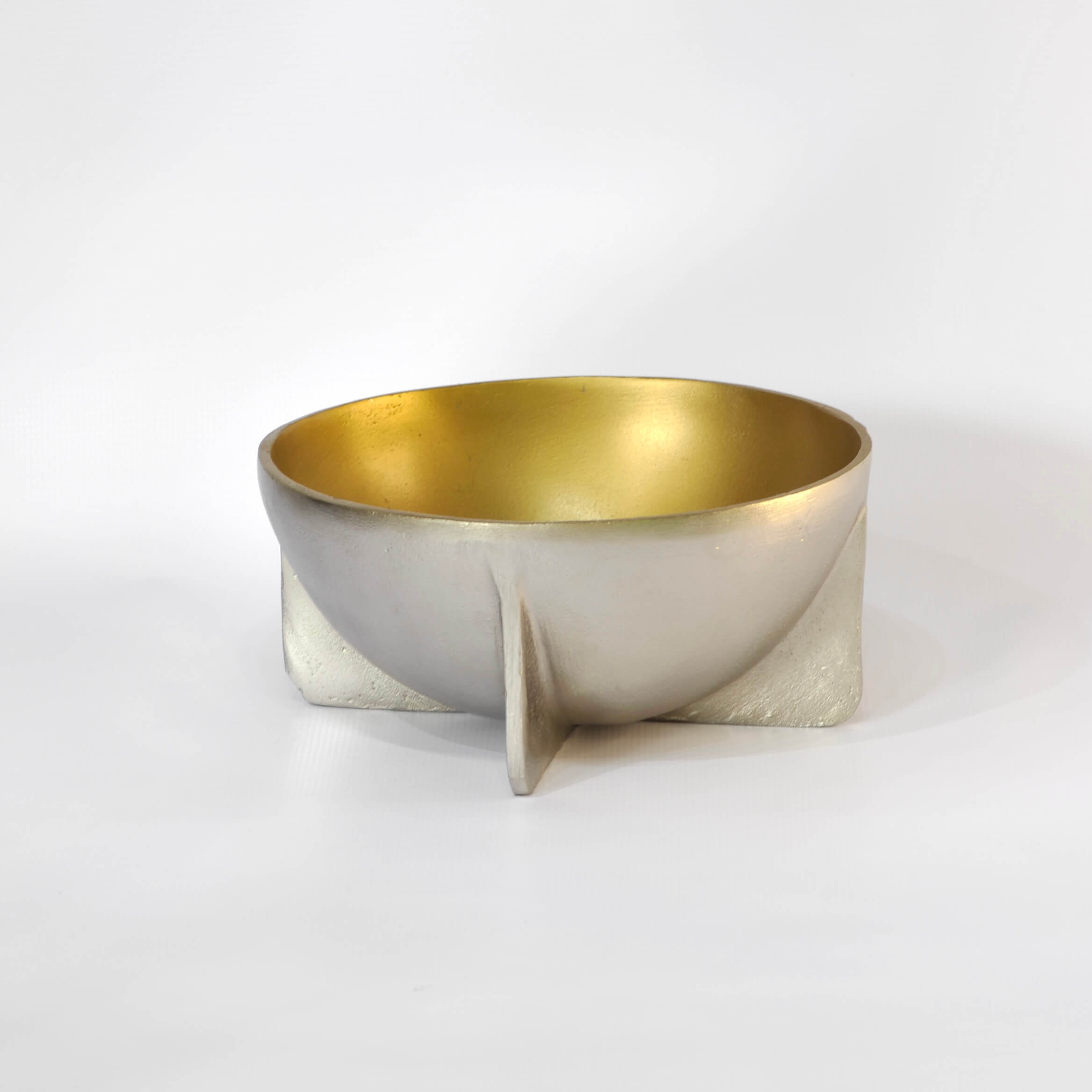 Small Silver and Gold Bowl