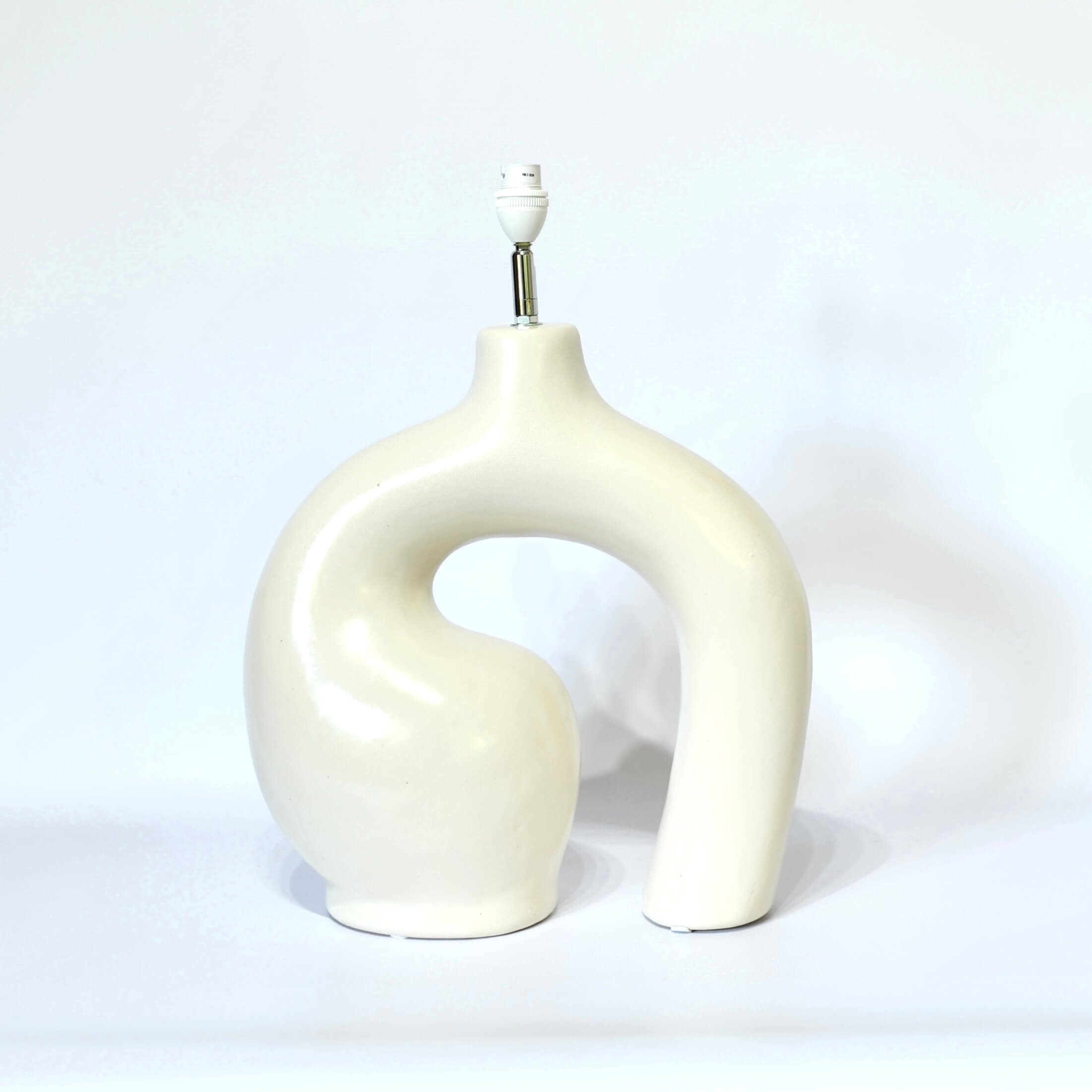 Ceramic Cream Lamp Base